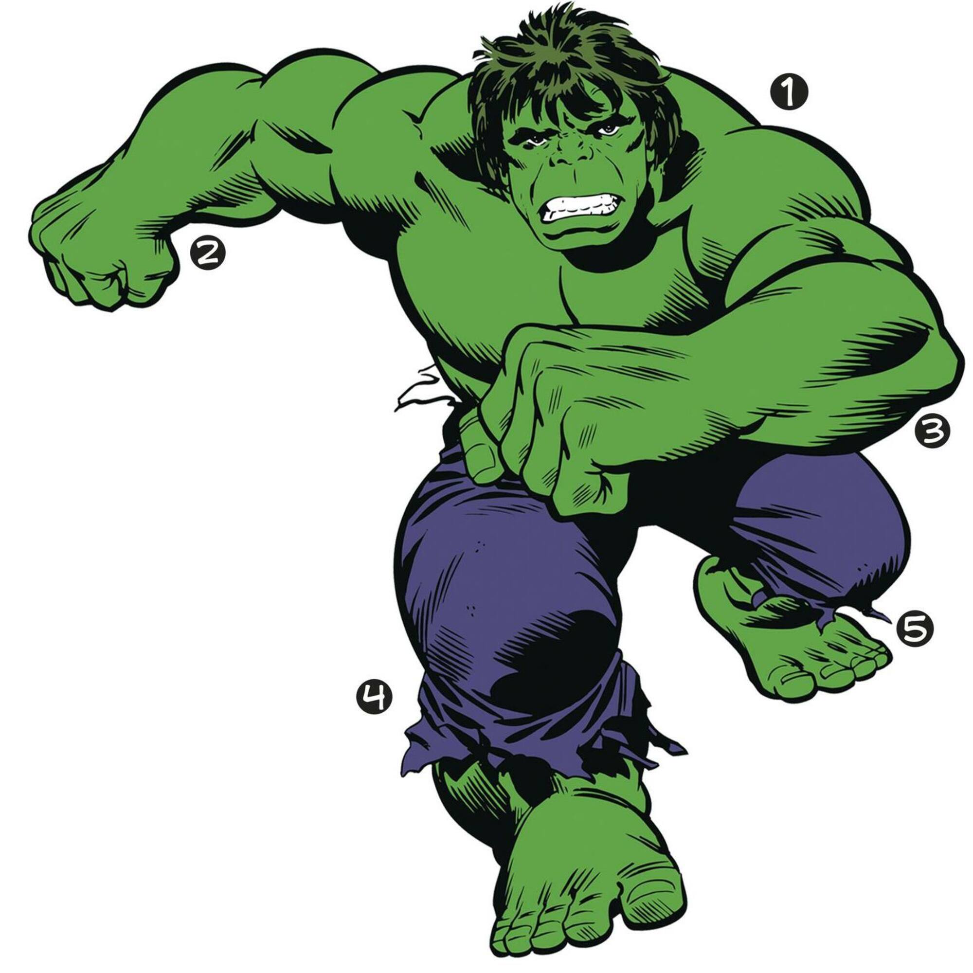 RoomMates Classic Hulk Comic Peel & Stick Giant Decals